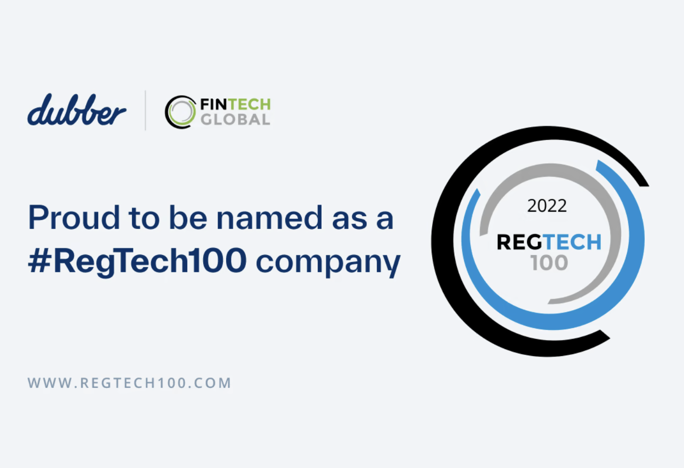 Dubber named on FinTech Global’s fifth annual RegTech 100 list