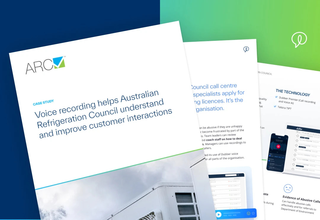 Voice recording helps Australian Refrigeration Council understand & improve customer relationships
