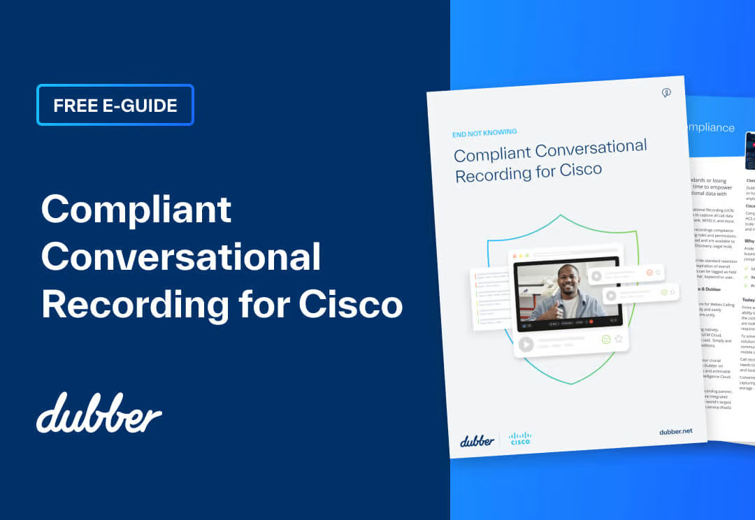 Ensure conversations on Cisco meet compliance mandates