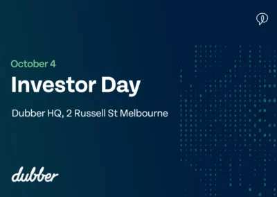 Dubber Investor Day – October 2023