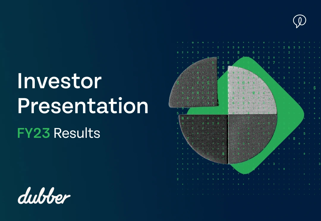 Dubber Investor Presentation – FY23 Results