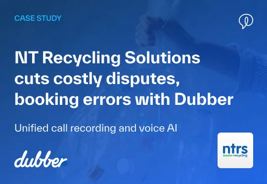 Fewer wasted trips for NT Recycling Solutions trucks with Dubber