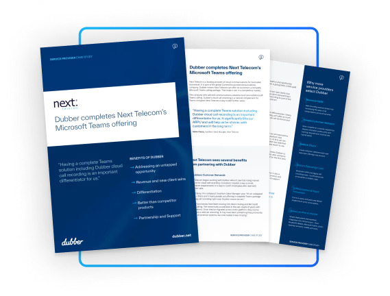 Dubber completes Next Telecom’s Microsoft Teams offering