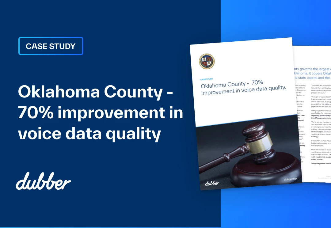 Oklahoma County – 70% improvement in voice data quality