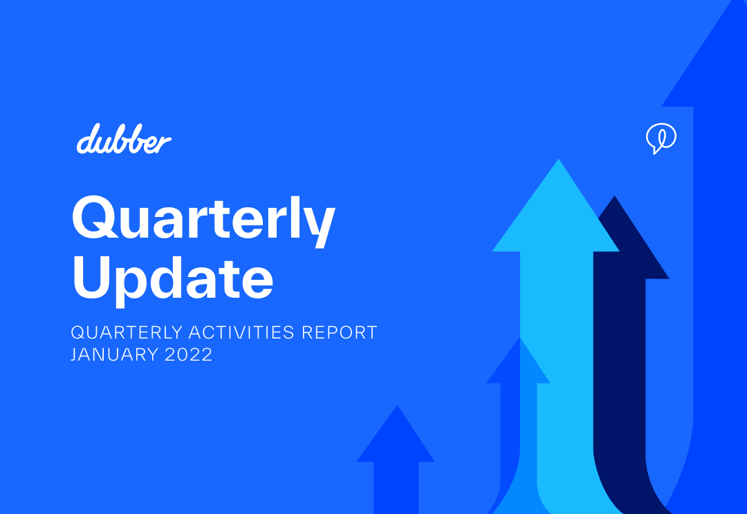 Dubber Quarterly Update Video