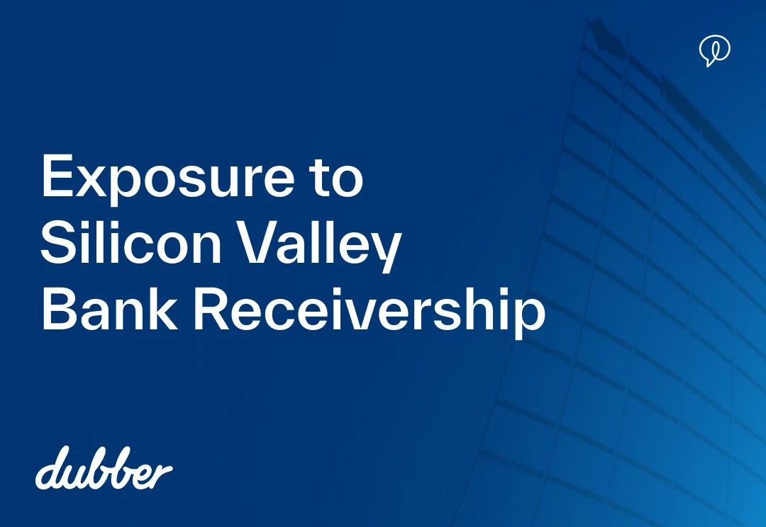 Exposure to Silicon Valley Bank Receivership