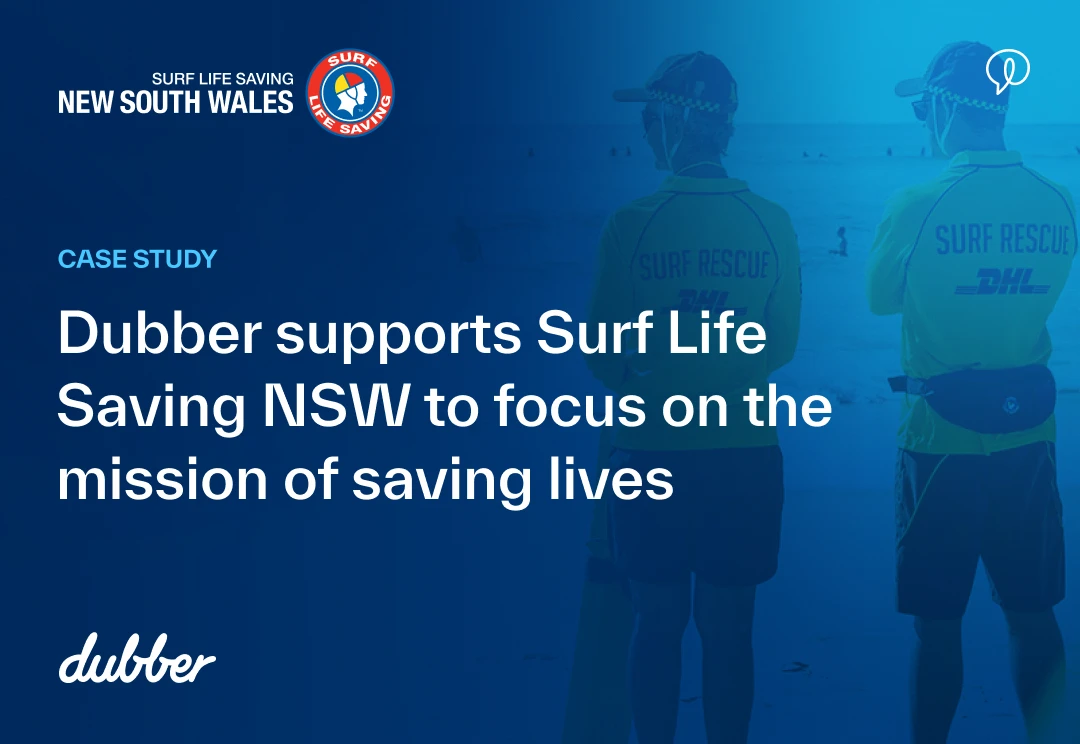 Dubber supports Surf Life Saving NSW to focus on the mission of saving lives