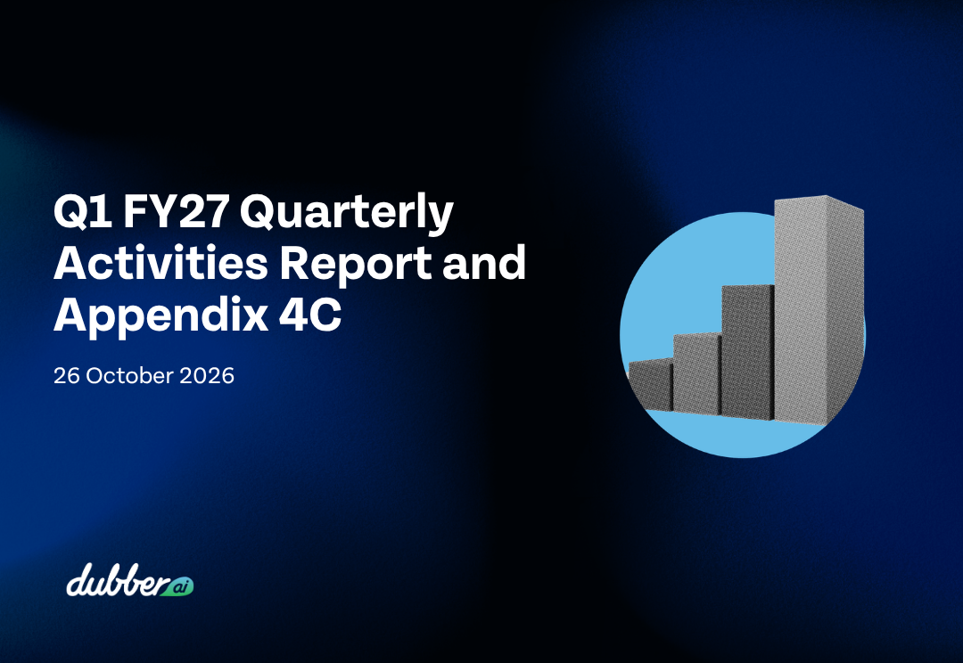 Q1 FY27 Quarterly Activities Report